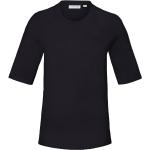 Schwarze Halblangärmelige Lacoste T-Shirts aus Baumwolle maschinenwaschbar für Damen Größe M 
