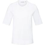Weiße Halblangärmelige Lacoste T-Shirts aus Baumwolle maschinenwaschbar für Damen Größe L 