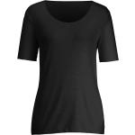 Schwarze Halblangärmelige Peter Hahn T-Shirts mit Vogel-Motiv aus Jersey maschinenwaschbar für Damen Größe L 
