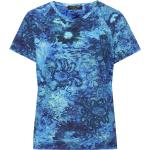 Blaue Margittes T-Shirts aus Viskose maschinenwaschbar für Damen Größe XL 