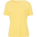 Reduzierte Gelbe Brax Rundhals-Ausschnitt T-Shirts aus Baumwolle für Damen Größe M - versandkostenfrei 