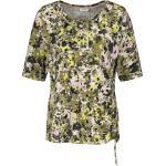 Reduzierte Khakifarbene Halblangärmelige Casual Gerry Weber Rundhals-Ausschnitt T-Shirts aus Viskose für Damen Größe L - versandkostenfrei 