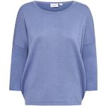 Blaue Saint Tropez Rundhals-Ausschnitt Rundhals-Pullover für Damen Größe XS 