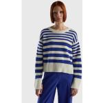 Blaue United Colors of Benetton Rundhals-Ausschnitt Damensweatshirts Größe L für den für den Herbst 