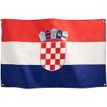 Fahne am Stab Kroatien gedruckt klein Pack à 4 Stück