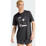 Schwarze adidas Adizero T-Shirts für Herren Größe XL 