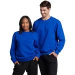Royalblaue Russell Athletic V-Ausschnitt Herrensweatshirts aus Fleece Größe M 