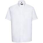 Russell Collection Klassisches Oxford Hemd – Kurzarm white 5XL