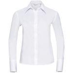 Weiße Elegante Langärmelige Russell Athletic Festliche Blusen aus Spitze für Damen Größe XXL 