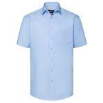 Hellblaue Kurzärmelige Russell Athletic Kentkragen Hemden mit Kent-Kragen für Herren Größe 4 XL 