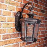 Rustikale Außenwandleuchte E27 in Bronze Wandlampe Außenleuchte Garten Haus Hof