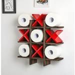 Rote Quadratische Toilettenpapierhalter & WC Rollenhalter  