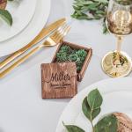 Ringschatullen aus Holz personalisiert für Damen für die Braut 