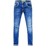 Blaue R-Neal Straight Leg Jeans aus Denim für Herren Größe L Weite 36 
