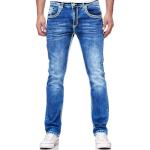 Reduzierte Blaue Rusty Neal Straight Leg Jeans aus Denim für Herren Größe XXL für den für den Sommer 