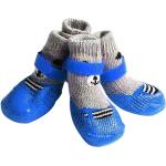 M Grau B Blesiya 4 Stück Anti-Rutsch Hundesocken Baumwolle Socken Schuhe Stiefel