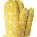Reduzierte Gelbe Topflappen aus Baumwolle maschinenwaschbar Breite 0-50cm, Höhe 0-50cm, Tiefe 0-50cm 2-teilig 