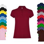 Pinke Kurzärmelige Roly Kurzarm-Poloshirts aus Baumwolle für Damen Größe L 