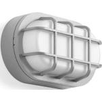 Silberne RZB Zimmermann Ovale Außenwandleuchten & Außenwandlampen 