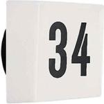 Schwarze Hausnummern beleuchtet & Hausnummernleuchten aus Glas E27 