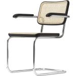 Silberne Moderne Thonet Stühle im Bauhausstil aus Chrom Breite über 500cm, Höhe über 500cm, Tiefe 0-50cm 