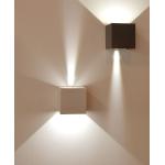 s.luce Ixa LED Wandlampe verstellbare Winkel Innen & Außen IP44(Weiß - Quadratisch)