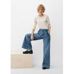 Hellblaue s.Oliver Denim 5-Pocket Jeans mit Reißverschluss aus Baumwolle für Damen Größe XS Weite 44, Länge 30 