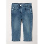 Reduzierte Blaue s.Oliver Capri-Jeans für Kinder mit Reißverschluss aus Denim trocknergeeignet Größe 170 