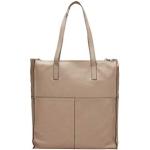 Beige s.Oliver Einkaufstaschen & Shopping Bags mit Reißverschluss aus Glattleder für Damen 