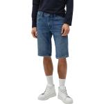 Blaue Unifarbene s.Oliver Jeans-Bermudas aus Baumwollmischung für Herren Größe S 