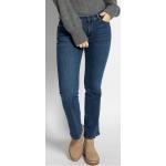 Reduzierte Blaue Bestickte s.Oliver Slim Fit Jeans mit Knopf aus Baumwollmischung für Damen Größe XS Weite 34, Länge 30 
