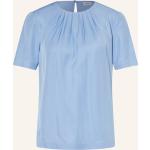 Hellblaue s.Oliver BLACK LABEL Blusenshirts & Schlusen mit Knopf aus Viskose für Damen Größe M für den für den Sommer 