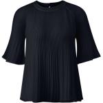 Schwarze Elegante s.Oliver BLACK LABEL Transparente Blusen & durchsichtige Blusen aus Chiffon für Damen Größe S 