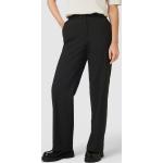 Schwarze Business s.Oliver BLACK LABEL Business-Hosen mit Reißverschluss aus Viskose für Damen Größe XS Weite 34, Länge 32 