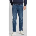 Marineblaue s.Oliver BLACK LABEL Slim Fit Jeans aus Baumwolle für Herren Größe S Weite 32, Länge 32 