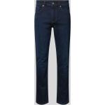 Blaue s.Oliver BLACK LABEL Slim Fit Jeans mit Reißverschluss aus Denim für Herren Größe S Weite 33, Länge 32 