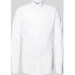 Weiße Business s.Oliver BLACK LABEL Kentkragen Hemden mit Kent-Kragen aus Baumwollmischung für Herren Größe S 