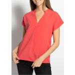 Reduzierte Rote Unifarbene s.Oliver V-Ausschnitt Blusenshirts & Schlusen aus Jersey für Damen Größe M 