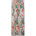 Khakifarbene Loose Fit s.Oliver RED LABEL Palazzo-Hosen aus Polyester für Damen Größe S 