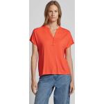 Korallenrote s.Oliver RED LABEL T-Shirts aus Viskose für Damen Größe M 