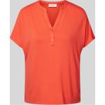 Korallenrote s.Oliver RED LABEL T-Shirts aus Viskose für Damen Größe L 