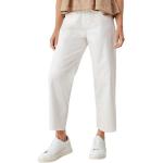 Weiße Unifarbene Casual s.Oliver 7/8 Jeans & Ankle-Jeans mit Nieten mit Reißverschluss aus Baumwolle für Damen Größe XS 