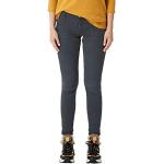 Dunkelgraue Super Skinny s.Oliver Denim Stretch-Jeans mit Reißverschluss aus Denim für Damen Größe S Weite 34 