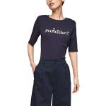 Marineblaue s.Oliver T-Shirts aus Jersey für Damen Größe S 