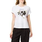 Weiße s.Oliver Rundhals-Ausschnitt T-Shirts aus Jersey für Damen Größe M 
