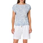 Reduzierte Blaue s.Oliver Rundhals-Ausschnitt T-Shirts aus Jersey für Damen Größe S 
