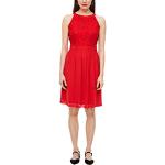 Rote s.Oliver Rundhals-Ausschnitt Kleider A-Linie aus Spitze für Damen Größe L für Partys 