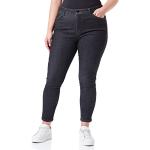 Reduzierte Dunkelgraue Super Skinny s.Oliver Skinny Jeans mit Reißverschluss aus Denim für Damen Größe S 