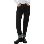 Reduzierte Blaue s.Oliver Straight Leg Jeans aus Denim für Damen Größe S Weite 34 