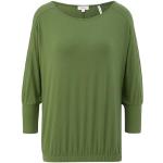 Reduzierte Grüne 3/4-ärmelige s.Oliver T-Shirts aus Viskose für Damen Größe M 